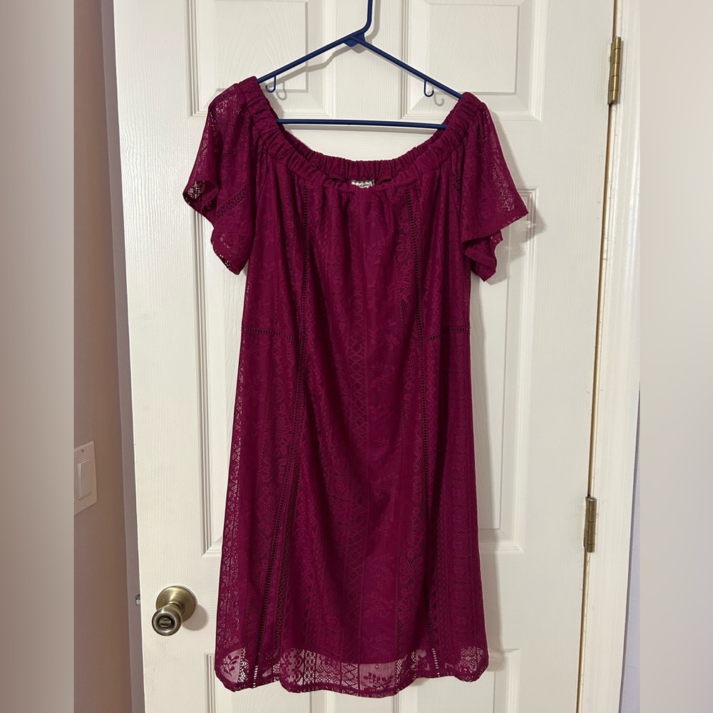 Off the Shoulder Lace Dress